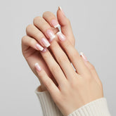 CreamBlush Cat Eye Ballet Press On Nails