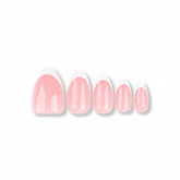 Classic French Tip Almond | Removable and Reusable | Free Tool Kit Included