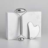 Cryo Sculpt Stainless Steel Gua Sha & Roller Set