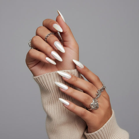 Minimal Solid Color Almond | Removable and Reusable | Free Tool Kit Included