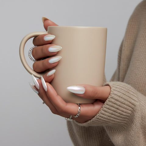 Minimal Solid Color Almond | Removable and Reusable | Free Tool Kit Included