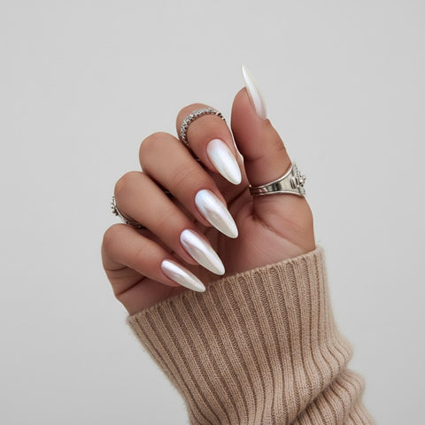 Minimal Solid Color Almond | Removable and Reusable | Free Tool Kit Included