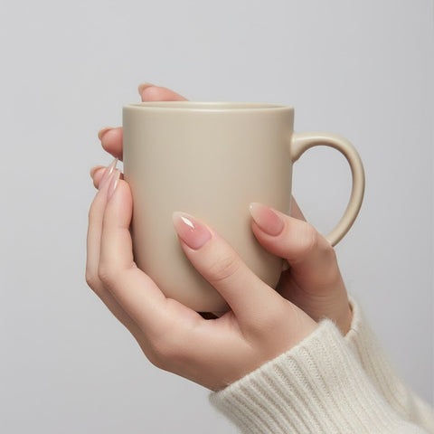 Blush Pink Almond | Removable and Reusable | Free Tool Kit Included