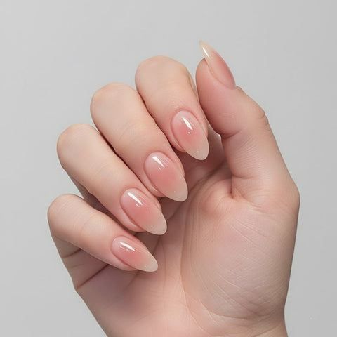 Blush Pink Almond | Removable and Reusable | Free Tool Kit Included